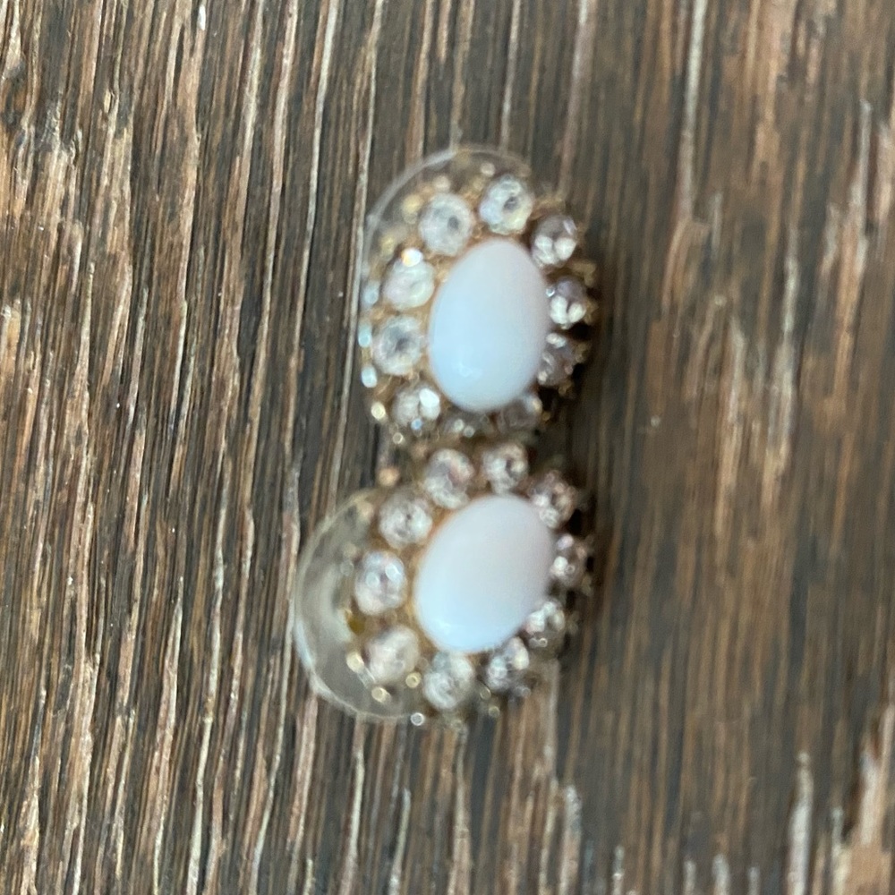 White earrings